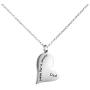 Joycuff Cremation Urn Necklace for Ashes for Loss of Loved one, Forever in My Heart, Ashes Keepsake Jewelry Sympathy Gifts Stainless Steel Pendant