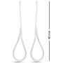 LeCalla Sterling Silver Jewelry Light Weight Drop Shape Dangler Earrings for Women