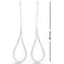 LeCalla Sterling Silver Jewelry Light Weight Drop Shape Dangler Earrings for Women