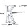 AoedeJ Fashion Initial Letter Earrings 925 Sterling Silver Small Letter Alphabet A-Z Stud Earrings Girls hypoallergenic