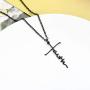 QIHOO Faith Cross Necklace for Women & Men– Delicate Cross Pendant Necklace Religious Jewelry
