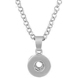 Mini Snap Jewelry Stainless Necklace Length 19-21.5'' Holds 12mm Standard Snaps My Prime Gifts
