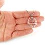 Sigil of Lilith Necklace, with 20'' Snake Chain, Pure 304 Stainless Steel Pendant and Chain