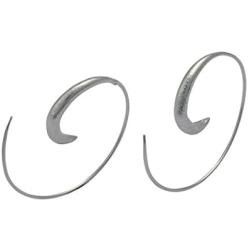 Thin Wire Spiral Infinity Earrings -NanoStyle Jewelry