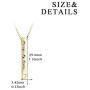 Sister Gifts from Sister, Sterling Silver Bar Necklace, Inspirational Jewelry Birthday Gifts for Sister Women Friends