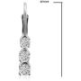 AGS Certified 1/2ct TW Diamond Lever Back Earrings in 14K Gold