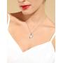 missaqua Love Heart Necklace for Women Embellished with Swarovski Crystals Pendant Necklace Valentine Anniversary Birthday Jewelry Gifts for Girlfriend Wife