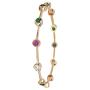Ratnavali Jewels CZ Zirconia Gold Tone Diamond Indian Bollywood Sleek Wedding Bangles Kada Jewelry Women Bride