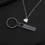 ENSIANTH Boyfriend Gift Wherever You Go Come Back to Me Keychain Moving Away Gift Couples Jewelry College Graduation Gift