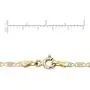 MCS Jewelry 10K Tri-Color Gold, Diamond-Cut Chain Necklace 2MM (Length: 16''-24'')