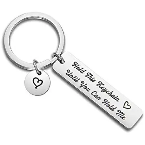 MAOFAED Long Distance Boyfriend Gift Deployment Gift Sheriff Deputy Gift Firefighter Gift Hold This Keychain Until You Can Hold Me LDR Keychain MAOFAED Long Distance Boyfriend Gift Deployment Gift Sheriff Deputy Gift Firefighter Gift Hold This Keychain Until You Can Hold Me LDR Keychain