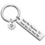 MAOFAED Long Distance Boyfriend Gift Deployment Gift Sheriff Deputy Gift Firefighter Gift Hold This Keychain Until You Can Hold Me LDR Keychain