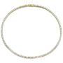 NYC Sterling Womens Magnificent 3mm Round Cubic Zirconia Tennis Necklace