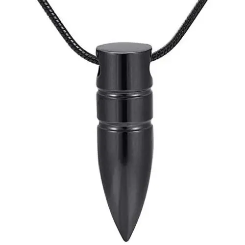 zeqingjw Bullet Cremation Jewelry for Ashes Pendants - Ashes Holder Urns Jewelry for Pet/Human Cylinder Keepsake Memorial Necklace for Ashes zeqingjw Bullet Cremation Jewelry for Ashes Pendants - Ashes Holder Urns Jewelry for Pet/Human Cylinder Keepsake Memorial Necklace for Ashes