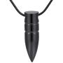 zeqingjw Bullet Cremation Jewelry for Ashes Pendants - Ashes Holder Urns Jewelry for Pet/Human Cylinder Keepsake Memorial Necklace for Ashes