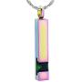 constantlife Cremation Jewelry Crystal Birthstone Urn Pendant Cube Memorial Necklaces for Ashes Keepsake Custom Engraving