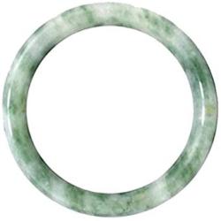 Karatgem Jewelry Natural Jadeite Jade Round Bangle Bracelet 40-64mm Inner from US Warehouse