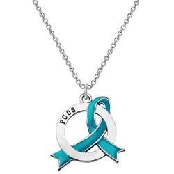 CENWA PCOS Gift Polycystic Ovary Syndrome Gift PCOS Zipper Pull/Necklace PCOS Awareness Jewelry