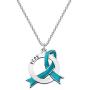 CENWA PCOS Gift Polycystic Ovary Syndrome Gift PCOS Zipper Pull/Necklace PCOS Awareness Jewelry