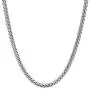 Sterling Silver 2.5MM-5MM Solid Franco Chain Necklace, Square Box Link Chain, Rhodium Necklace, Sterling Silver Necklace 18-30
