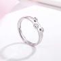 MIXIA Creative Cute Pink Red Pig Rings Popular Lucky Piggy Animal Couple Adjustable Open Ring for Women Jewelry