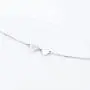 S925 Sterling Silver Jewelry Tiny Delicate Sideways Double Forever Love Heart Choker Necklace, 16+2'' S925 Sterling Silver Jewelry Tiny Delicate Sideways Double Forever Love Heart Choker Necklace, 16+2''