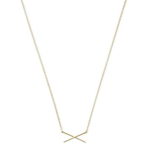 HONEYCAT X Bar Necklace in Gold, Rose Gold, or Silver | Minimalist, Delicate Jewelry