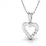 1/20 Ctw IGI Certified Diamond & Sterling Silver Heart Pendant with 18'' Chain 1/20 Ctw IGI Certified Diamond & Sterling Silver Heart Pendant with 18'' Chain