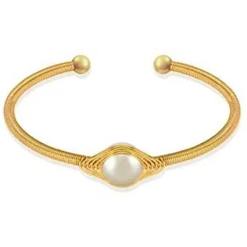 Doris&Jacky Women Adjustable Stainless Steel Bracelet with 14K Gold Plated Butterfly and Cubic Zirconia Diamond Crystals Bangle Jewelry for Girls
