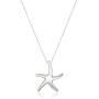 Sterling Silver Starfish Pendant Necklace, 18''