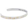 Reminder Bracelets for Women Two-Tone Footprints in The Sand Bracelet, Inspirational Jewelry & Gifts