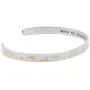 Reminder Bracelets for Women Two-Tone Footprints in The Sand Bracelet, Inspirational Jewelry & Gifts
