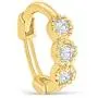 ONDAISY 14k Gold Plated Simulated Diamond Cz Moon Star Heart Flower Round Circle Ball Tragus Cartilage Clicker Hoop Ring Earring Piercing For Women16g