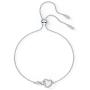 SWAROVSKI Womens Infinity Heart Jewelry Collection, Rhodium Finish, Mixed Metal Finish, Clear Crystals
