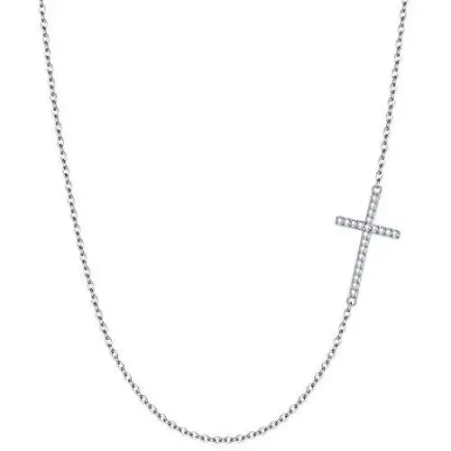 EVER FAITH 925 Sterling Silver Cross Necklace Religious Church Sideways Cross Choker Jewelry Gift for Women, Girls EVER FAITH 925 Sterling Silver Cross Necklace Religious Church Sideways Cross Choker Jewelry Gift for Women, Girls