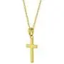 925 Sterling Silver High Polish Plain Cross Pendant Necklace Unisex Children 17'' 925 Sterling Silver High Polish Plain Cross Pendant Necklace Unisex Children 17''