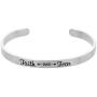 Augonfever Faith Over Fear Bracelet for Women Adjustable