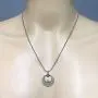 ISIS Egyptian Jewelry Goddess Pagan Wicca Magic Pewter Unisex Mens Pendant Necklace Protection Amulet Wealth Money Lucky Charm Safe Travel Talisman Prosperity Longevity Medaillion Silver Ball Chain