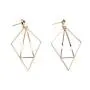 Chargances Geometric Triangle Earring Metal Simple Drop Dangle Earrings Gold Bohemian Dangling Costume Earring For Women Girls Prom Birthday Party Gift Fashion Jewelry (gold)