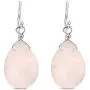 FRONAY Natural Stone Sterling Silver Drop Dangle Hook Earrings - Made in USA
