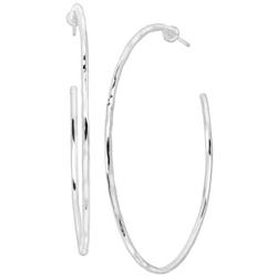 Silpada Essential Hammered Hoop Earrings in Sterling Silver