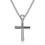 FANCIME Mens Religious Large Baseball Crucifix Cross Necklace Long Couple Lovers Pendant Yellow/White Gold Plated Christian Jewelry Gift for Mens Boys Woman Teen Girls,53/32/13mm
