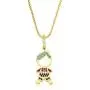 OUCHUANG 14K Yellow Gold Birthstone Cubic Zirconia CZ Boy and Girl Pendant Necklace or Chain for New Year Birthday Jewelry OUCHUANG 14K Yellow Gold Birthstone Cubic Zirconia CZ Boy and Girl Pendant Necklace or Chain for New Year Birthday Jewelry