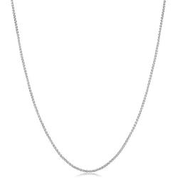 Kooljewelry Sterling Silver 1.1 mm Round Wheat Chain Necklace (16, 18, 20, 22, 24, 26 or 30 inch)