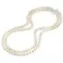 THE PEARL SOURCE AAA Quality Double Strand White Freshwater Cultured Pearl Necklace for Women in 18-19'' Princess Length THE PEARL SOURCE AAA Quality Double Strand White Freshwater Cultured Pearl Necklace for Women in 18-19'' Princess Length