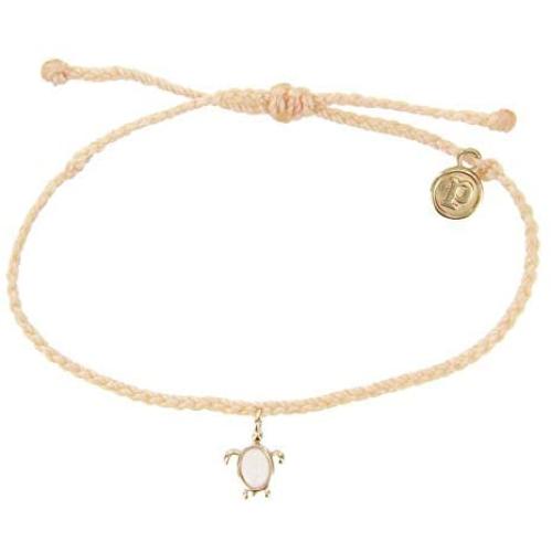 Pura Vida Rose Gold Sea Turtle Bracelet - Waterproof, Adjustable Band