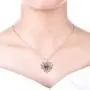 YL Spider Necklace 925 Sterling Silver Personality Tarantula Web Charms Pendant Cobweb Halloween Insect Jewelry