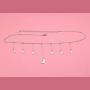 S925 Sterling Silver Jewelry Crescent Moon and Star Celestial Choker Necklace Rolo Chain 13 inches to 16 inches Elegant Gift for Her