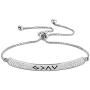 Zuo Bao Baptism Gift Christian Jewelry God is Greater Than The Highs and Lows Crystals Cross Adjustable Link Bracelets