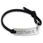 SIDIMELO Religious Bracelet Christian Bracelet Leather Bracelet Personalized Jewelry Saying Stamped with God All Things are Possible Inspirational Jewelry